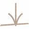 Ekena Millwork Redmond Smooth Timber Gable Bracket, Douglas Fir, 108"W x 58"H x 1 1/2"D x 3 1/2"F, 13/12 Pitch GBW108X58X0204RED00SDF - alternate 4